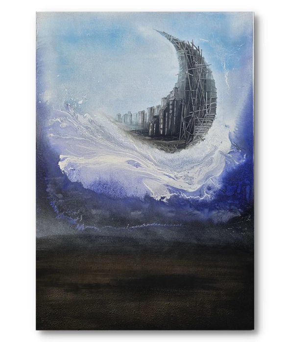  Cykl Expanse 70x100 olej, surrealizm   