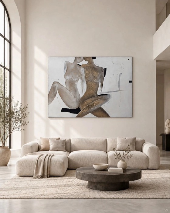 Obraz ESSENCE 170x120  Nowoczesny Akt Abstrakcyjny