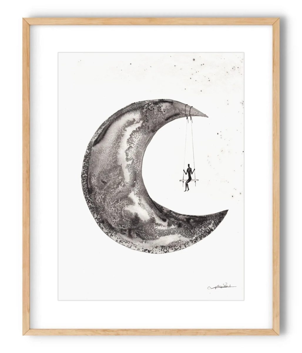 chwila-dla-siebie-grafika-tuszem-30x40