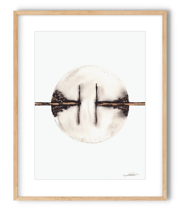Oryginalna grafika  artystyczna 30x40 Point of Balance