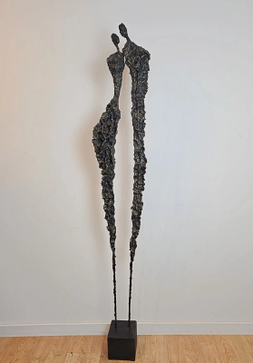 Sploty no.271 — wysoka rzeźba współczesna 175 cm z cyklu Sploty