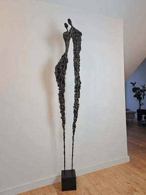 Sploty no.271 — wysoka rzeźba współczesna 175 cm z cyklu Sploty