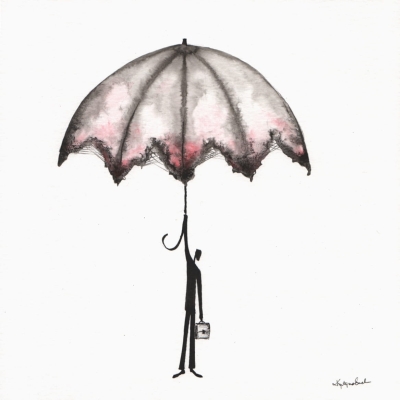grafika parasol deszcz