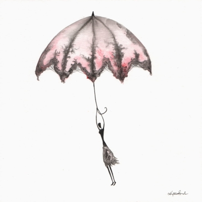 grafika parasol deszcz