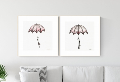 grafika parasol deszcz