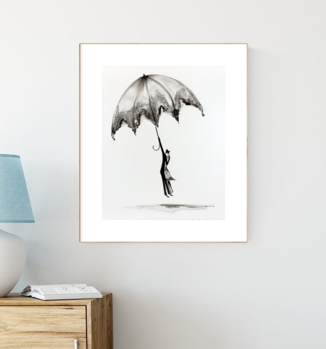 grafika 40 x 50 cm ręcznie malowana, nowoczesne obraz do salonu