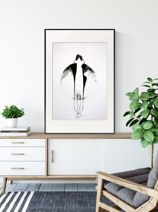grafika 50x70 cm wykonana ręcznie, abstrakcja