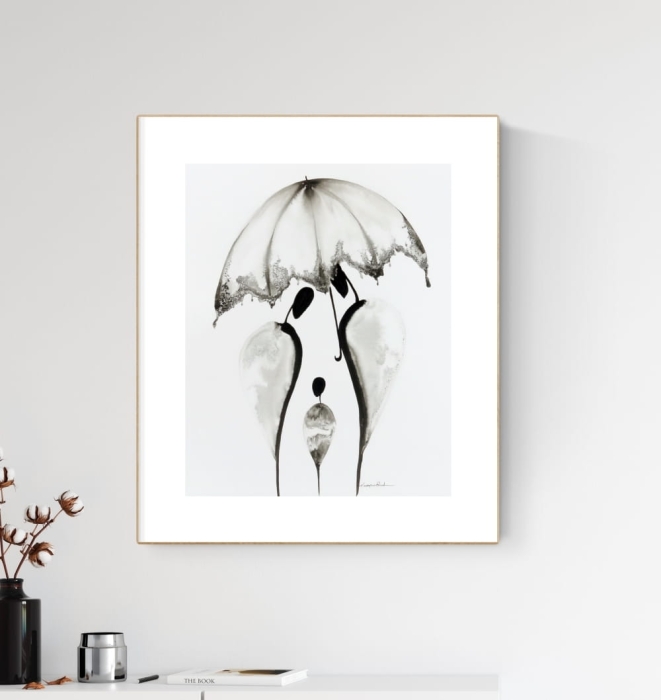 grafika 40 x 50 cm ręcznie malowana, nowoczesne obraz do salonu