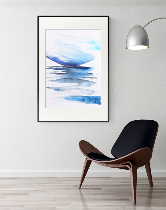 abstrakcja 50x70, akwarela